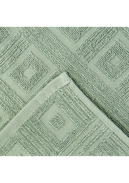 Soft Kybele Yüz Havlusu - Koyu Yeşil - 50X90 cm