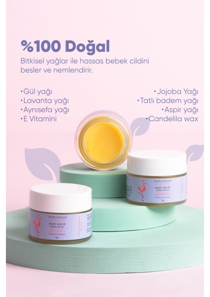 Bade Natural Besleyici ve Rahatlatıcı %100 Doğal Bebek Balmı 50 ml