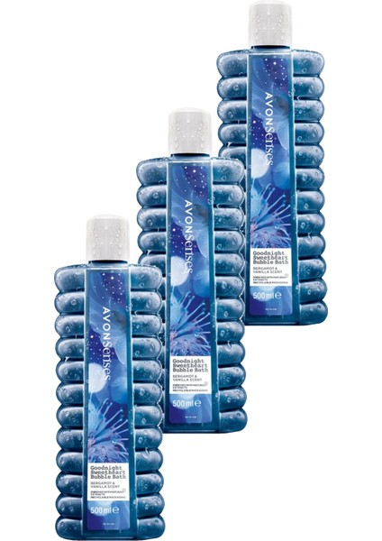 Senses Goodnight Sweetheart Bergamot ve Vanilya Kokulu Banyo Köpüğü 500 Ml. Üçlü Set