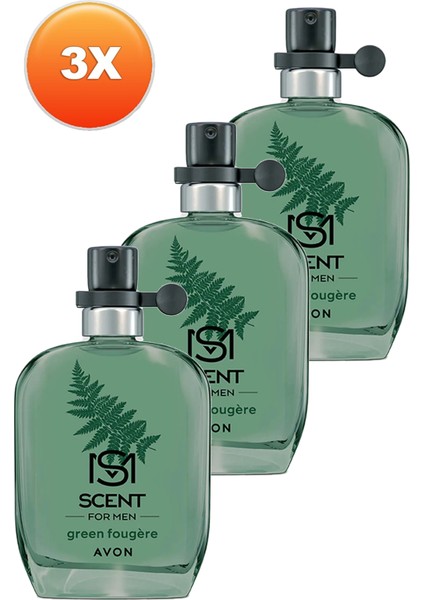 Scent Green Fougere Erkek Parfüm EDT Üçlü Set 30 ml fiyatları