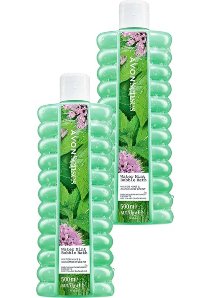 Senses Water Mint Nane ve Salatalık Kokulu Banyo Köpüğü 500 Ml. Ikili Set