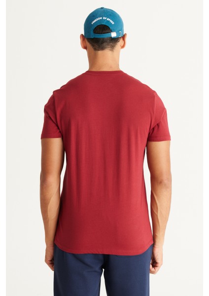 2'li Slim Fit Dar Kesim V Yaka %100 Pamuk T-Shirt