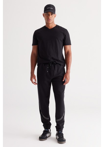 2'li Slim Fit Dar Kesim V Yaka %100 Pamuk Tişört