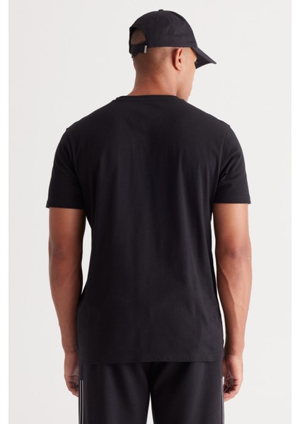 2'li Slim Fit Dar Kesim V Yaka %100 Pamuk Tişört