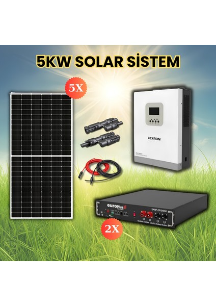 5 Kw Lityum Akülü Paket Sistem