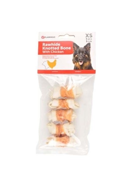 Tavuk Etli Sargılı Düğüm Köpek Kemik Ödülü 5 Adet 5 cm - 241-516885