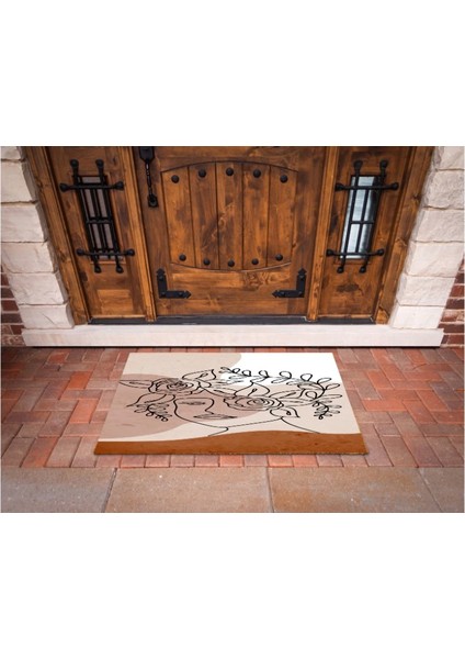 3D Baskı Özel Tasarım Geometrik Dış Mekan Paspas 177