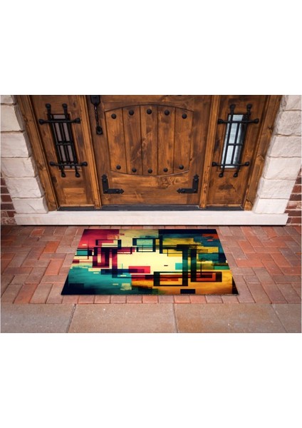 3D Baskı Özel Tasarım Geometrik Dış Mekan Paspas 116