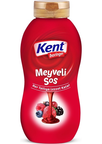 Kent Boringer Meyveli Topping Sos 320 gr x 15 Adet (Elips Ambalaj)