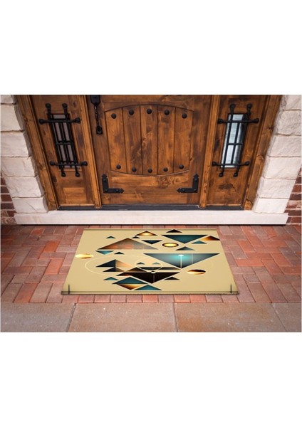 3D Baskı Özel Tasarım Geometrik Dış Mekan Paspas 157