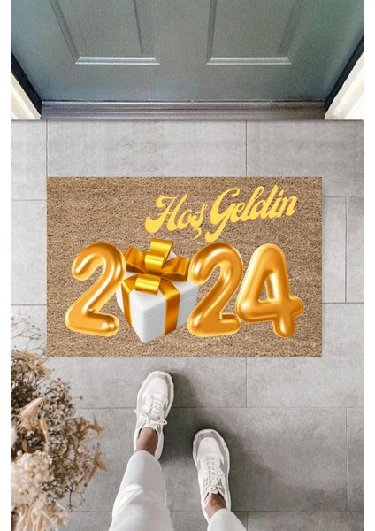 Kapı Önü Paspası Yeni Yıl Konsepti Dijital Baskı PY-175111184