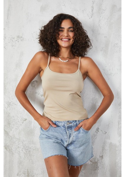 Taş Ince Ip Askılı Pamuklu Basic Atlet 27274 indirimleri