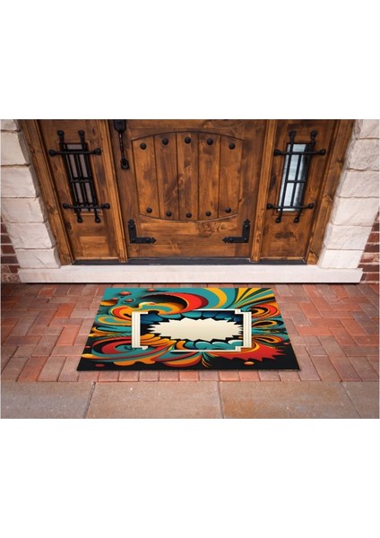 3D Baskı Özel Tasarım Geometrik Dış Mekan Paspas 145