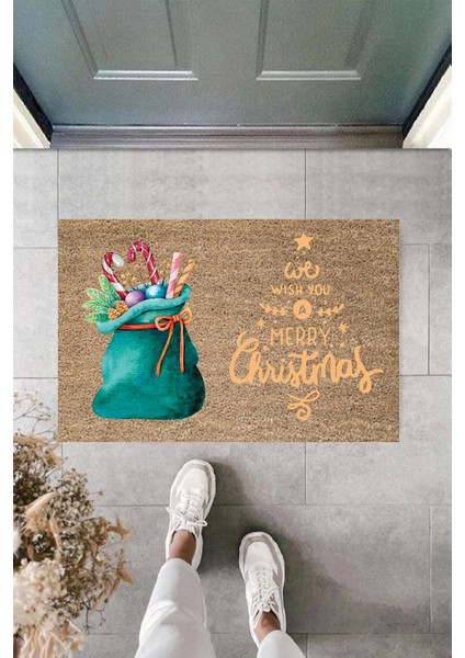 Kapı Önü Paspası Yeni Yıl Konsepti Dijital Baskı PY-175111246