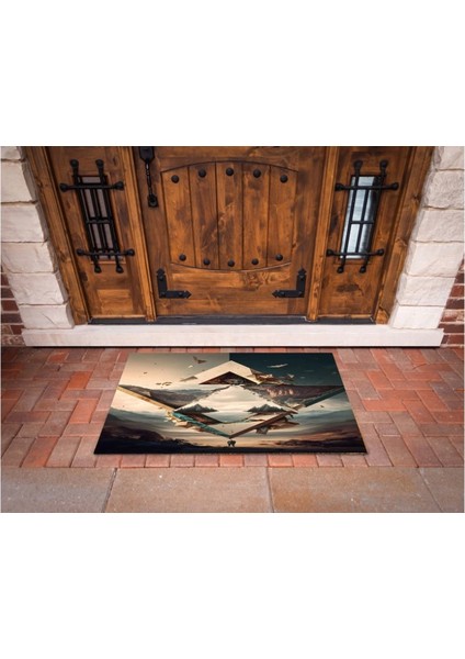 3D Baskı Özel Tasarım Geometrik Dış Mekan Paspas 109