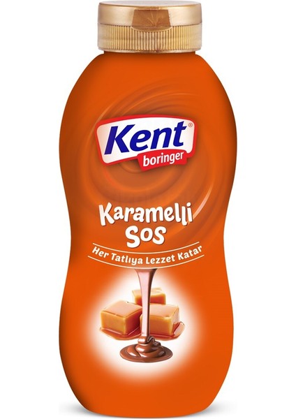 Kent Boringer Karamelli Topping Sos 325 gr x 15 Adet (Elips Ambalaj)