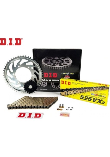 D.ı.d Yamaha Tenere 700 Zincir Dişli Seti X-Ringli Gold 15-46T/122L