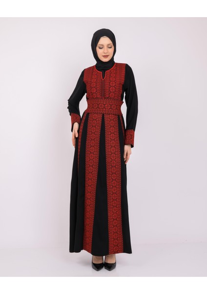 Filistin Özel Nakışlı Geleneksel Filistin Kadın Elbise M-3XL C100001 indirimleri