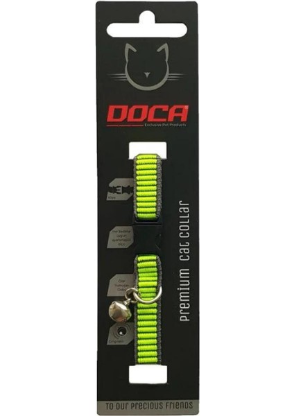Neon Yeşili Kedi Boyun Tasması 1,2 x 18 x 28 cm