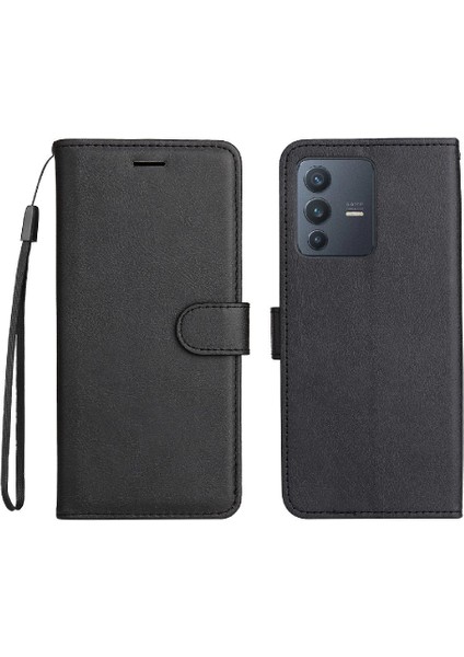 Vivo V23 Için Flip Case 5G/S12 Kart Yuvası ile Yüksek Kaliteli Deri Klasik (Yurt Dışından)
