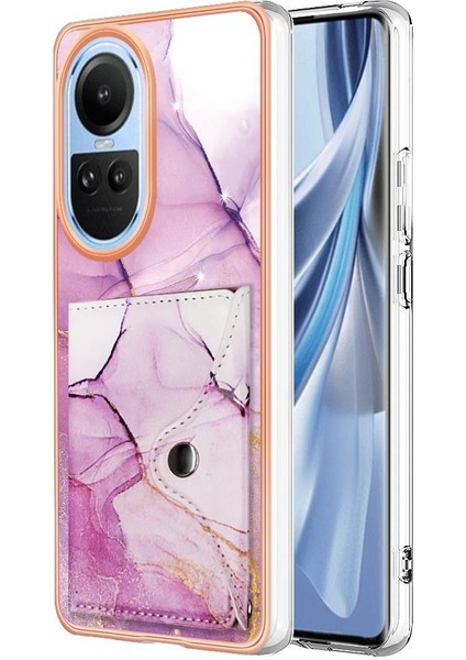 Oppo Oppo 10 5g Ince Cüzdan Mermer Yumuşak Tpu Tampon Kart Yuvaları Için Kılıf (Yurt Dışından)