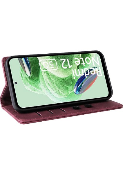 Xiaomi Redmi Not 12 Için Flip Case 5g Kapak Çevirin Cüzdan Basit Iş (Yurt Dışından)