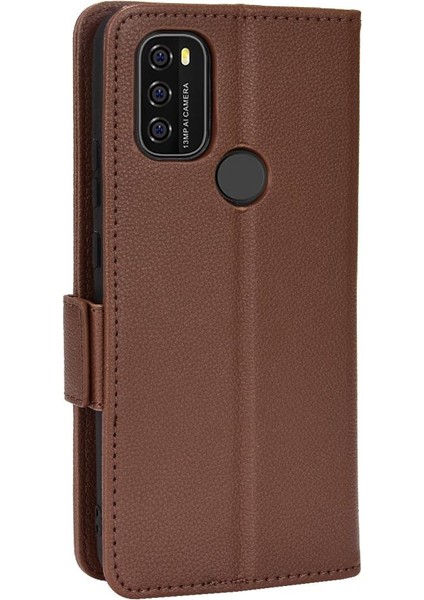 Blackview A70 Manyetik Pu Deri Kart Yuvaları Tutucu Yan Toka Için Kılıf (Yurt Dışından)