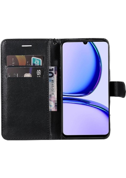 Kart Yuvası Klasik ile Realme C53 Iş Cüzdan Telefon Kılıfı Için Flip Case (Yurt Dışından)