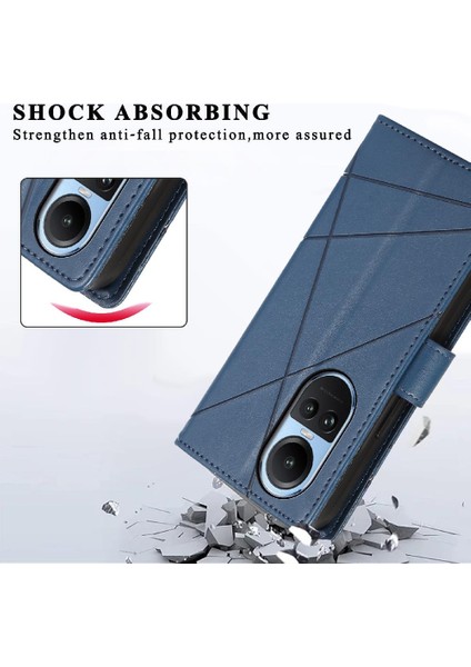 Oppo Oppo 10 5g Için Flip Case Darbeye Üç Kart Yuvaları Şok Emici (Yurt Dışından)