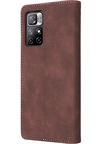 Mays Shop Xiaomi Redmi Not 11 Için Flip Case 5g Cüzdan Deri Kılıf Kapak Çevirin (Yurt Dışından)