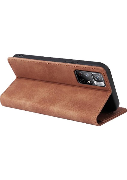 Xiaomi Redmi Not 11 Için Flip Case 5g Cüzdan Deri Kılıf Kapak Çevirin (Yurt Dışından)