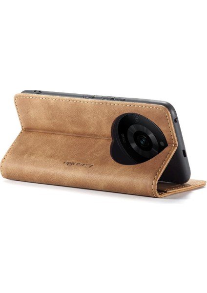 Realme 11 Pro 5g Için Flip Case Vintage Pu Deri Cüzdan Manyetik Kapatma (Yurt Dışından)