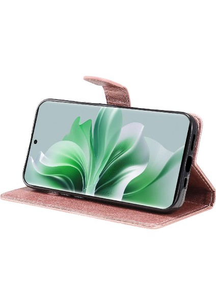 Kart Yuvası Klasik Düz Renk Yüksek Kılıf ile Oppo Oppo 11 5g Için Flip Case (Yurt Dışından)