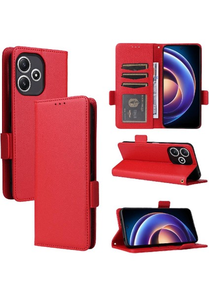 Xiaomi Poco M6 Pro 5g Için Kılıf Kart Yuvaları Tutucu Manyetik Cüzdan Pu Yan (Yurt Dışından) indirimleri