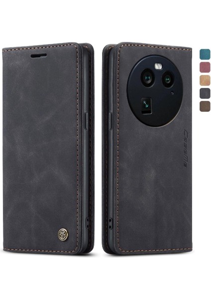 Oppo Bulmak Için Flip Case X6 5g Vintage Pu Deri Cüzdan Kılıf Kart Yuvası (Yurt Dışından)