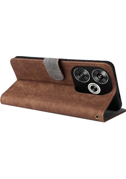Xiaomi Poco F6 Manyetik Kapatma Rfid Engelleme Pu Deri Flip Case (Yurt Dışından)