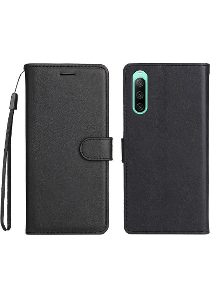 Kart Yuvası ile Sony Xperia 10 Iv Için Flip Case Iş Cüzdan Telefon Kılıfı (Yurt Dışından)