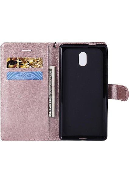 Mays Shop Kart Yuvası ile Nokia 3 Için Flip Case Yüksek Kaliteli Deri Iş Cüzdan (Yurt Dışından)