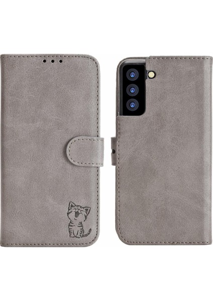 Cüzdan Kılıf Samsung Galaxy S21 Fe 5g Kickstand Için Tüm Yuvarlak Koruma (Yurt Dışından)