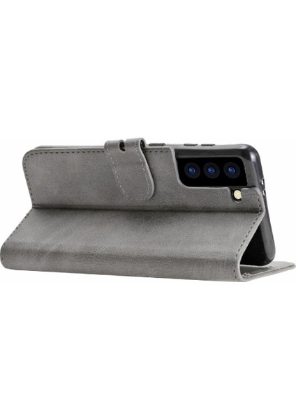 Cüzdan Kılıf Samsung Galaxy S21 Fe 5g Kickstand Için Tüm Yuvarlak Koruma (Yurt Dışından)
