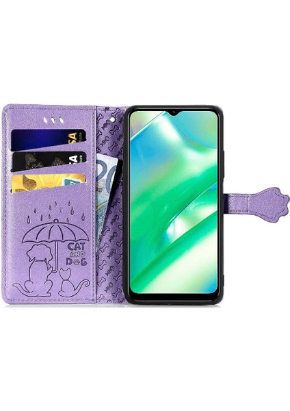 Realme C33 Kılıf Için Kılıf Kısa Kayış Karikatür Hayvanlar Darbeye (Yurt Dışından)