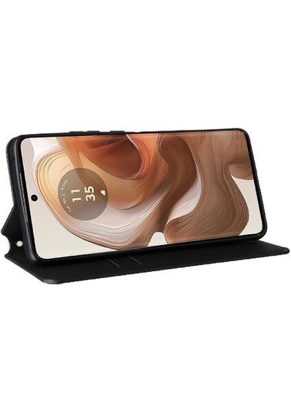 Motorola Moto X50 Ultra 5g Için Kılıf 3D Desen Kart Yuvaları Tutucu Manyetik (Yurt Dışından)