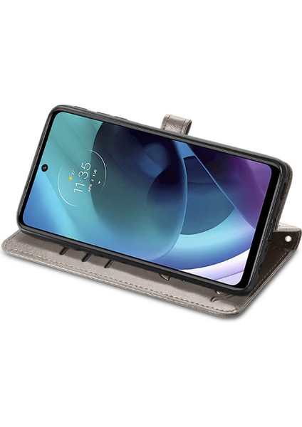 Moto G51 Karikatür Hayvanlar Için Kılıf Kısa Kayış Darbeye Deri Kılıf (Yurt Dışından) modelleri