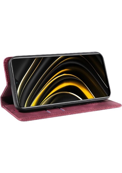 Xiaomi Poco X3 Nfc Manyetik Pu Deri Koruyucu Folio Cüzdan (Yurt Dışından)