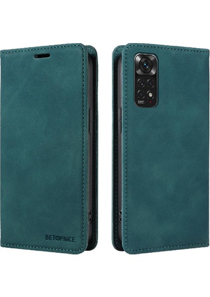Xiaomi Redmi Not 11S Için Kılıf Folio Cüzdan Koruyucu Manyetik Pu Deri (Yurt Dışından)
