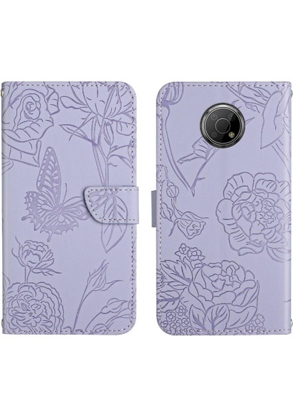 Nokia G300 Için Kılıf Pu Deri Kapak Kapak Anti-Damla Koruma ile Bilek (Yurt Dışından)