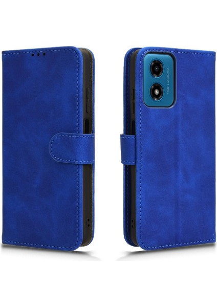 Motorola Moto G24 Deri Kart Tutucu Kartı ile Folio Flip Case (Yurt Dışından)