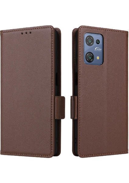 Blackview Oscal C30/C30 Pro Pu Deri Manyetik Yan Toka Kartı Için Kılıf (Yurt Dışından)