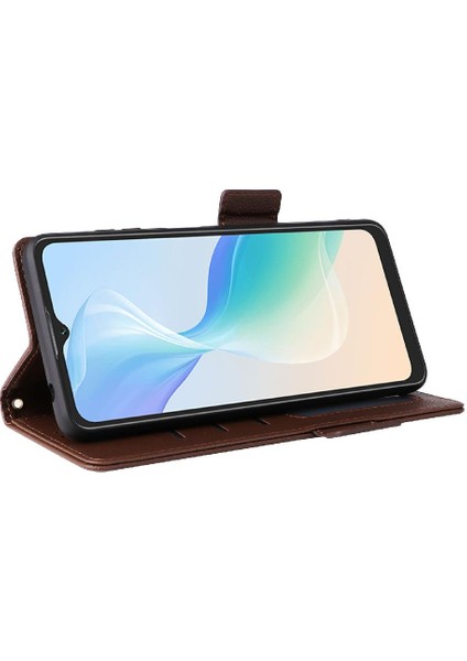 Blackview Oscal C30/C30 Pro Pu Deri Manyetik Yan Toka Kartı Için Kılıf (Yurt Dışından)