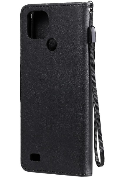 Kart Yuvası ile Realme C20/C21 Iş Cüzdan Telefon Kılıfı Için Flip Case (Yurt Dışından)